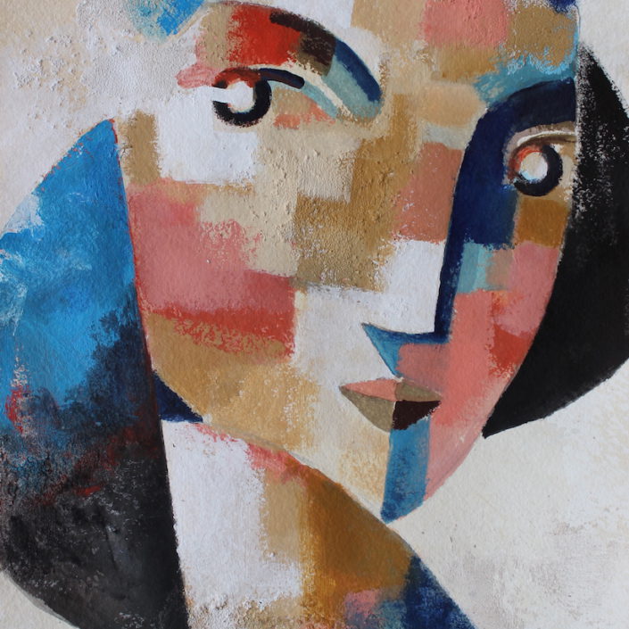 Face 4 . 40 x 30 cm